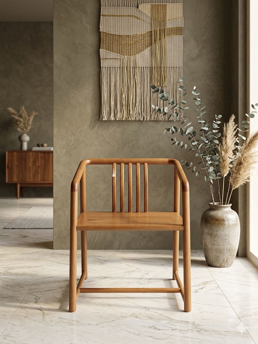Silla Oriental de Madera - Imagen 4